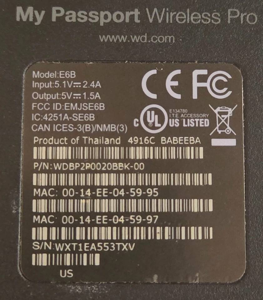 Western Digital My Passport Wireless Pro 2TB Portable External HDD - Image 3 of 4