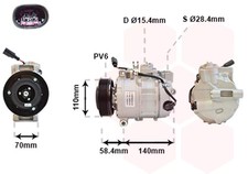 Kompressor, Klimaanlage VAN WEZEL 5800K265