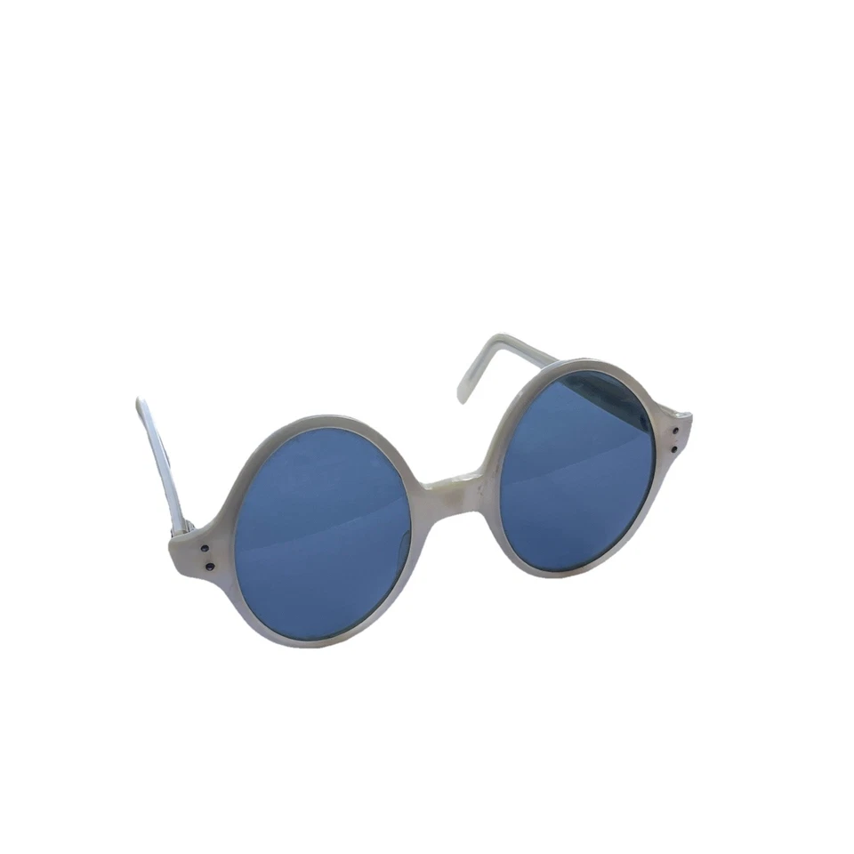 Vintage 1950s-1960s Funky Oval Egg Pearl Sunglasses Made In France Free Shipping - Image 3 of 4