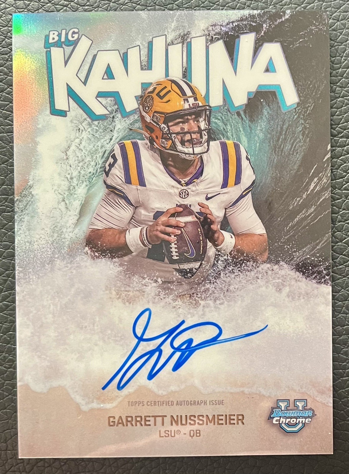 2025 Bowman Chrome CASE HIT🔥 Garrett Nussmeier ON CARD Auto Big Kahuna 1:1,423