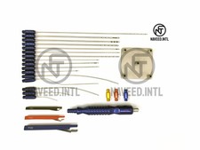 Kit Cánula 24 Piezas Liposucción Luer Lock Injerto Grasa Cosecha Infiltración