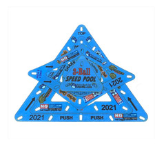 Outsville Original / Blue Accu-Rack Set - Tight, Consistent Pool Ball Rack