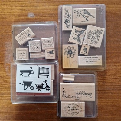Stampin' Up! Stempelset Konvolut Neu und Gebraucht Top Zustand 4x Retired Sets