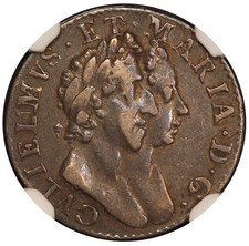 1689 Great Britain England Maundy 3 Pence Silver Coin - NGC XF 40 - KM# 470.1