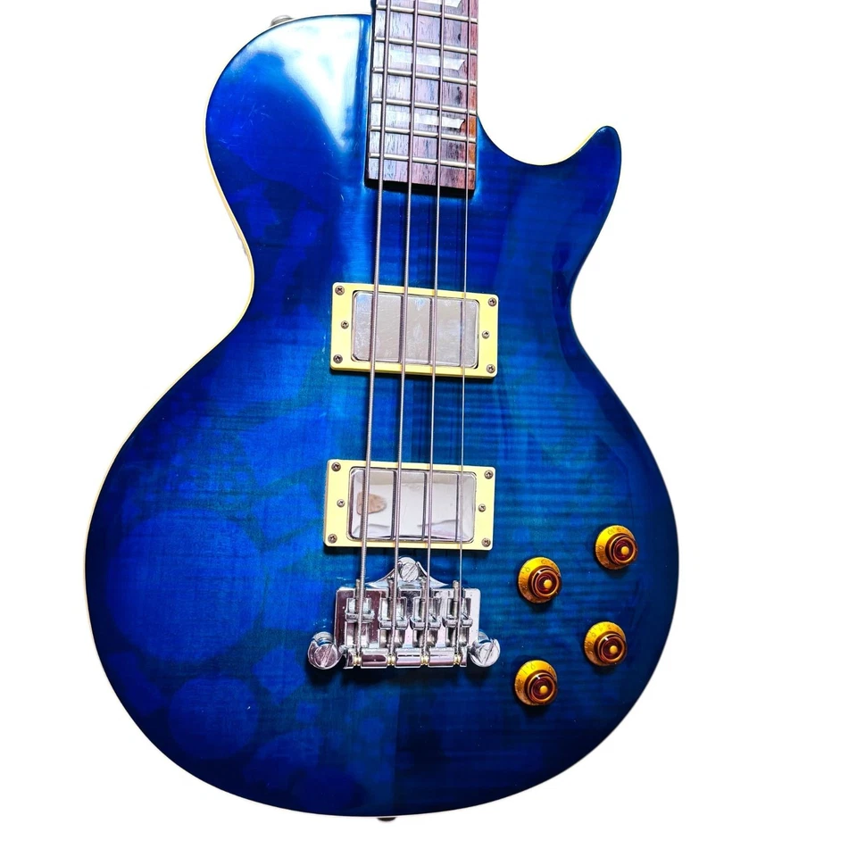 Epiphone Les Paul Standard Bass Trans Blue Excellent Condition Sound Tested - Image 4 of 4