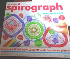 Spirograph Original Shapes Set Drawing Ages 8 , 45 items fun SHAPES SET sealed