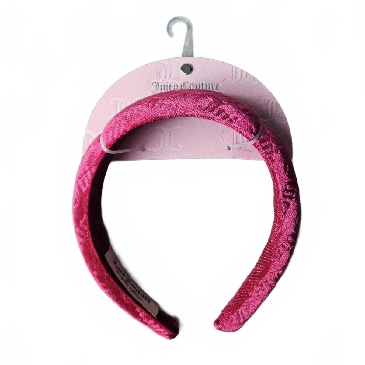 JC JUICY COUTURE Plush Velvet Padded Headband - Pink Juicy Couture Women main image 3