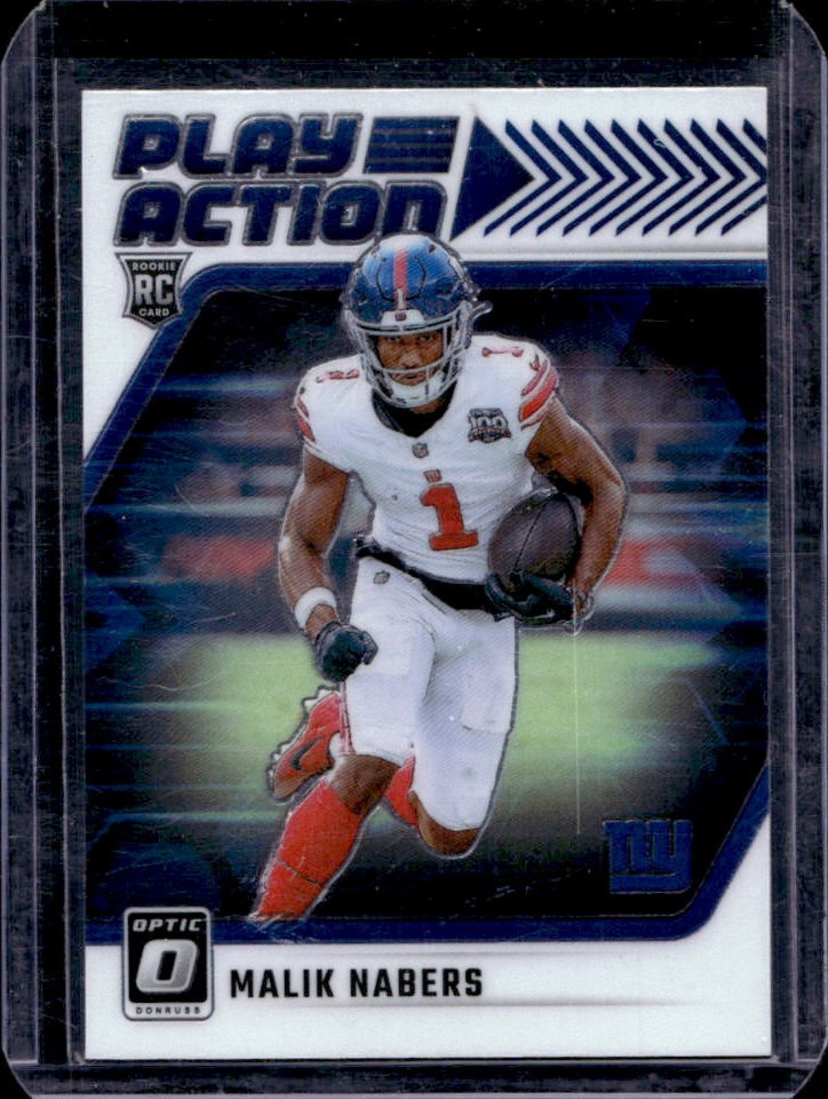2024 Donruss Optic Malik Nabers Play Action RC Rookie #8 Giants