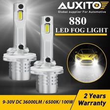 AUXITO 880 892 893 LED Fog Light Bulb Conversion Kit 6500K 100W White 32000LM
