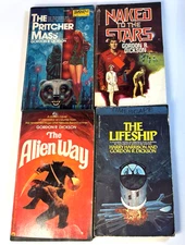 Pritcher Mass, Alien Way, Naked to the Stars & Lifeship - Gordon R. Dickson PBs