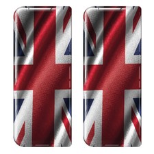 2x UK strukturierte Flagge Gel gew&ouml;lbt Nummernschild Abzeichen