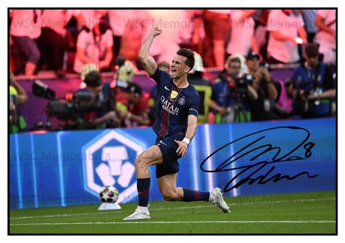 12649. Fabian Ruiz Signed Pictures (A4 Prints) PSG Spain Napoli Betis