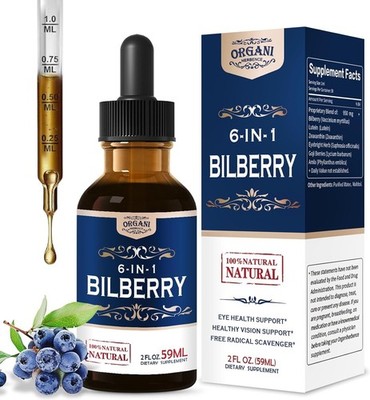Bilberry Eye & Vision Support Supplement with Lutein Zeaxanthin Eyebright Goji