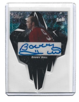 2026 Leaf Metal Hockey Bobby Hull Die-Cut Auto II-BH1 Black Snowflakes 1/1