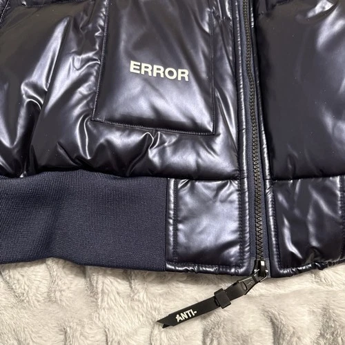 The Anti Order Anti Joy Tech Puffer Jacket Black Heavyweight Oversized 2XL - NEW image 2