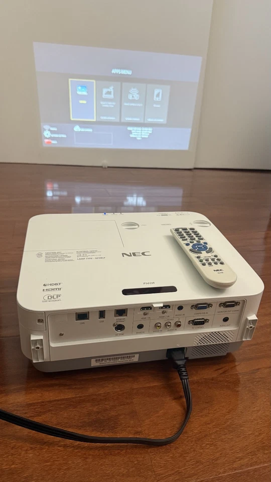 NEC NP-P502H 5,000 Lumens 1920x1080 Large Venue Projector 74% Lamp life remain - Image 3 of 4