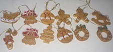Lot 12 Vintage Resin Gingerbread Ornaments Gingerbread Men Gingerbread Village