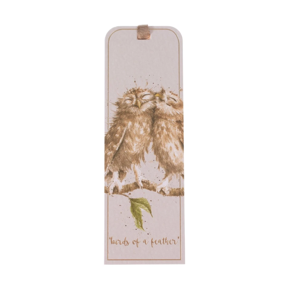 WRENDALE DESIGNS The Country Set Birds of a Feather Bookmark - 50 x 150 mm Owls Book Mark