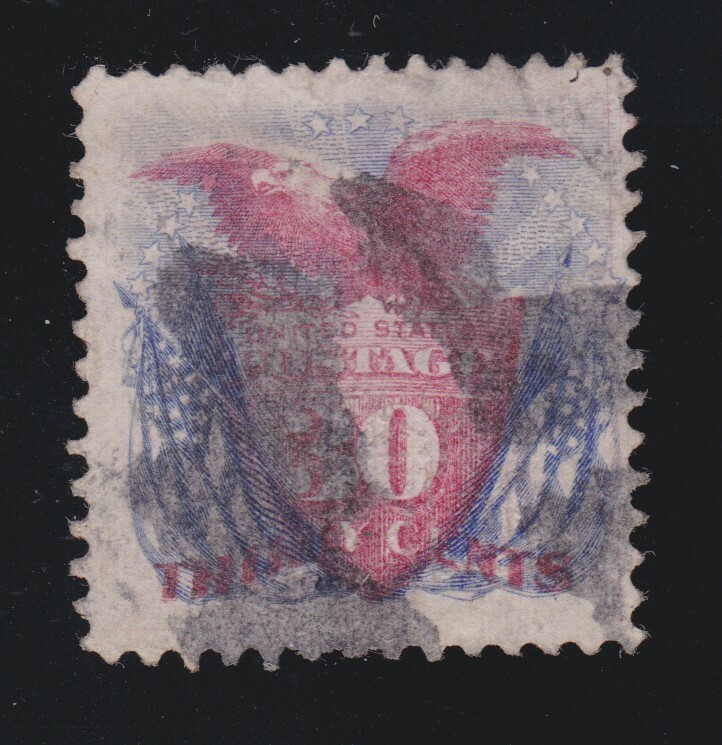 US 121 30c Shield, Eagle, & Flags Used VF JUMBO appr SCV $375 | eBay