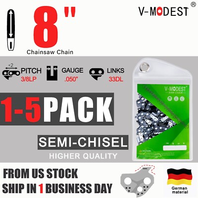 8'' chainsaw Chain For Hart 20V Pruner Saw Or Pole Saw 3/8''LP .050 33DL
