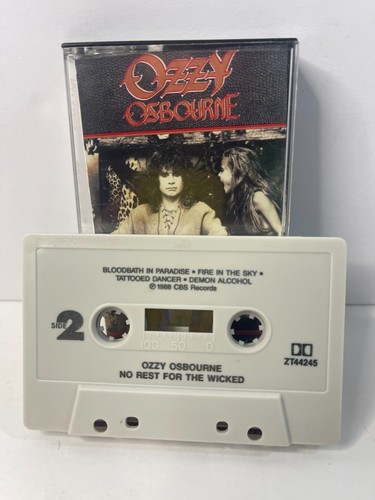 Ozzy Osbourne - No Rest For The Wicked Album 1988 Cassette - Picture 3 of 4