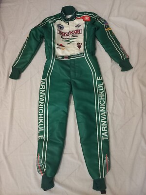 OMP RACING KARTANZUG TONY KART FERRARI ACADEMY GRÜN WEISS GR 140 OMOL