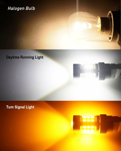 JDM ASTAR 28-SMD 3157 4157NA LED Switchback White Yellow Turn Signal Light Bulbs - Picture 5 of 11