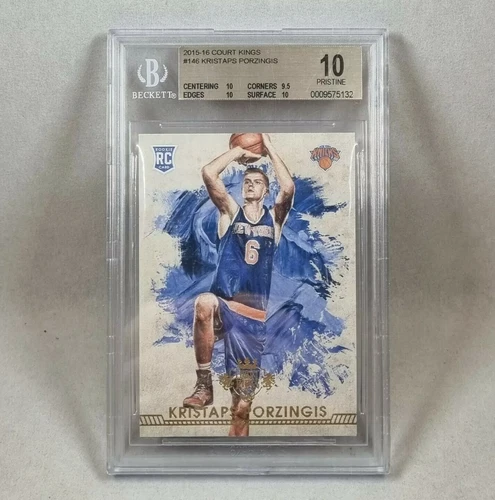 2015 Court Kings KRISTAPS PORZINGIS BGS 10 Level 2 #146 Rookie RC