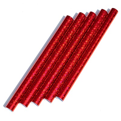 5er Set Dekorfolie Flakes Rot Folie Plotterfolie Hologramm Oilslick 3D Effekt