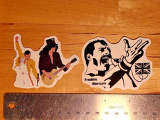 2 Queen Stickers Freddy Mercury Vinyl Decal 2 1/2" Free Shipping 1A