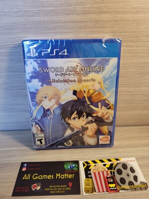 SWORD ART ONLINE Alicization Lycoris - Sony PlayStation 4** New sealed