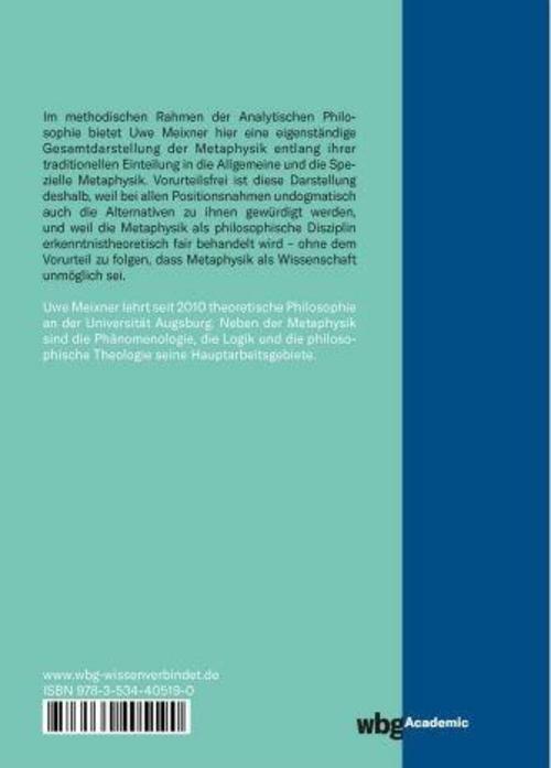 Thumbnail - Metaphysik Ohne Vorurteile Uwe Meixner