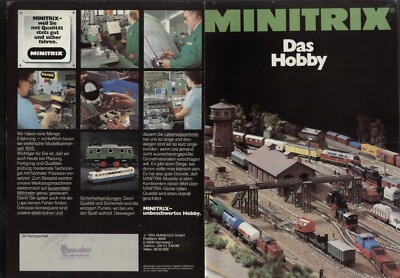 catalogue MINITRIX Das Hobby model railway 1982 N gauge 1:160 D aa