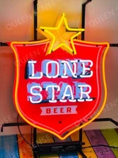 20"x16" Texas Lone Star Beer Neon Sign Visual Artwork With HD Vivid Printing LY