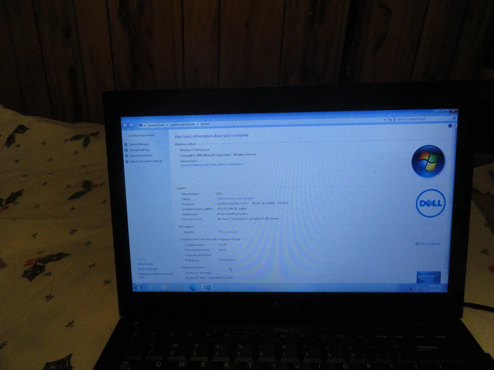 Laptop activada Dell Latitude E4310 Windows 7 Pro SP1 Foto 2 de 4