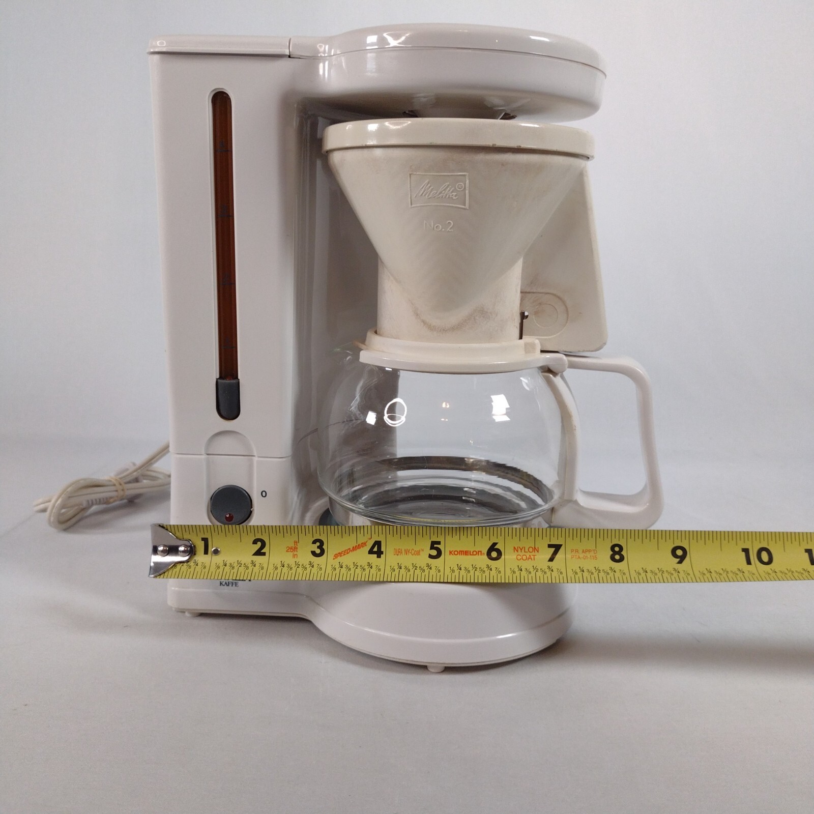 Melitta Gevalia Kaffe BCM4A 4Cup Coffee Maker Vintage White Used