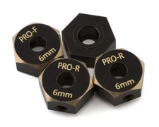 Samix Axial SCX10 Pro Brass Hex Adapters (6mm) (4) [SAMSCX10P-4063-6]