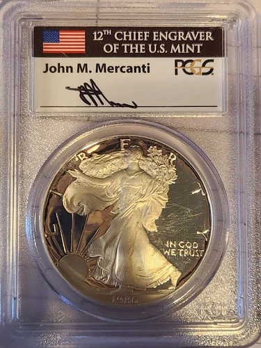 1986 S Proof $1 American Silver Eagle Dollar PCGS PR69 DCAM   #9