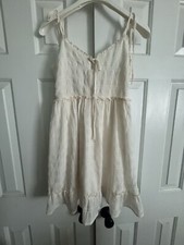 Forever 21 Women’s Tie Front Keyhole V-Neckline Crepe Sundress Size XS