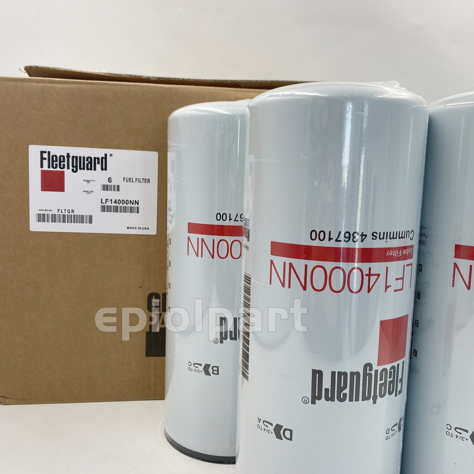 6Pack Fleetguard LF14000NN Oil Filter Cummins ISX 4367100 OEM Free ...