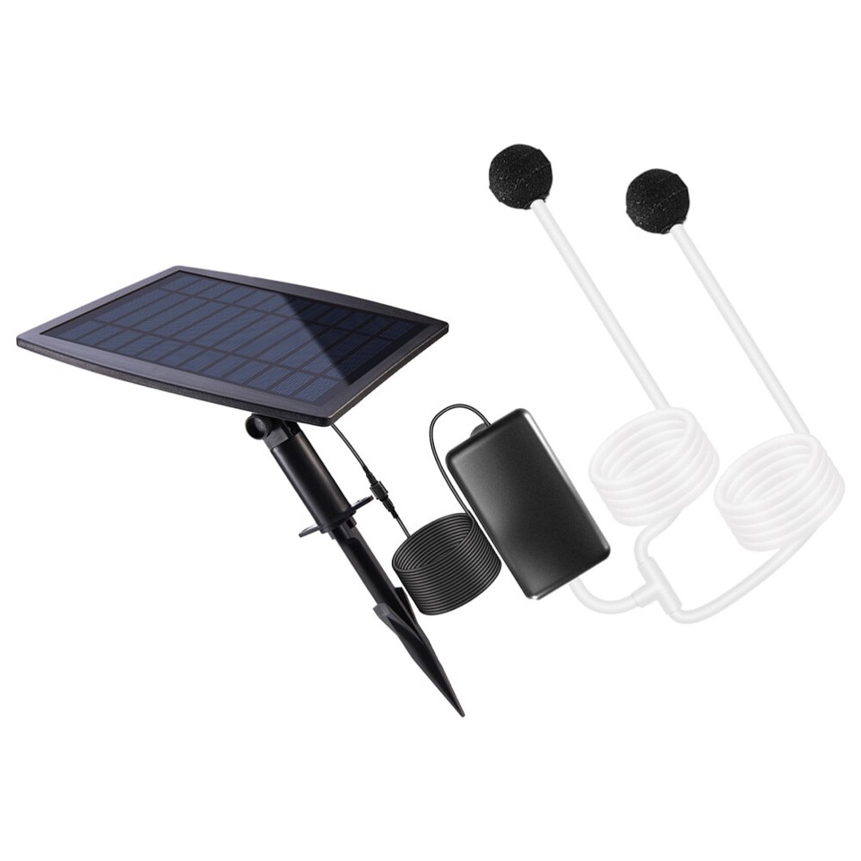 Solar Oxygen Pump Aerator for Pond Outdoor Accessories Portable Water