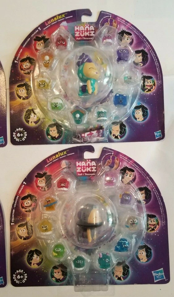Hana Zuki Lunalux Hasbro серия 1 лот 4 игрушки новые запечатанные мини-фигурки 2016 - Изображение 3 из 4
