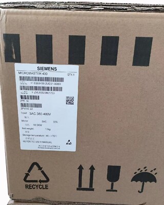 6SE6430-2UD31-8DB0 1PCS New Sealed Siemens MICROMASTER 430 6SE6430-2UD31-8DB0