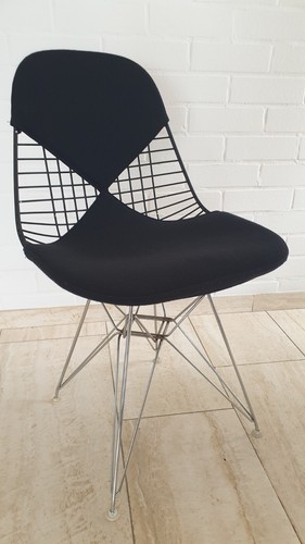 2-er Set Vitra Wire Chair DKR ORIGINAL/Bikini/Eames/schwarz/ Schweiz, 60/70er - Bild 10 von 17