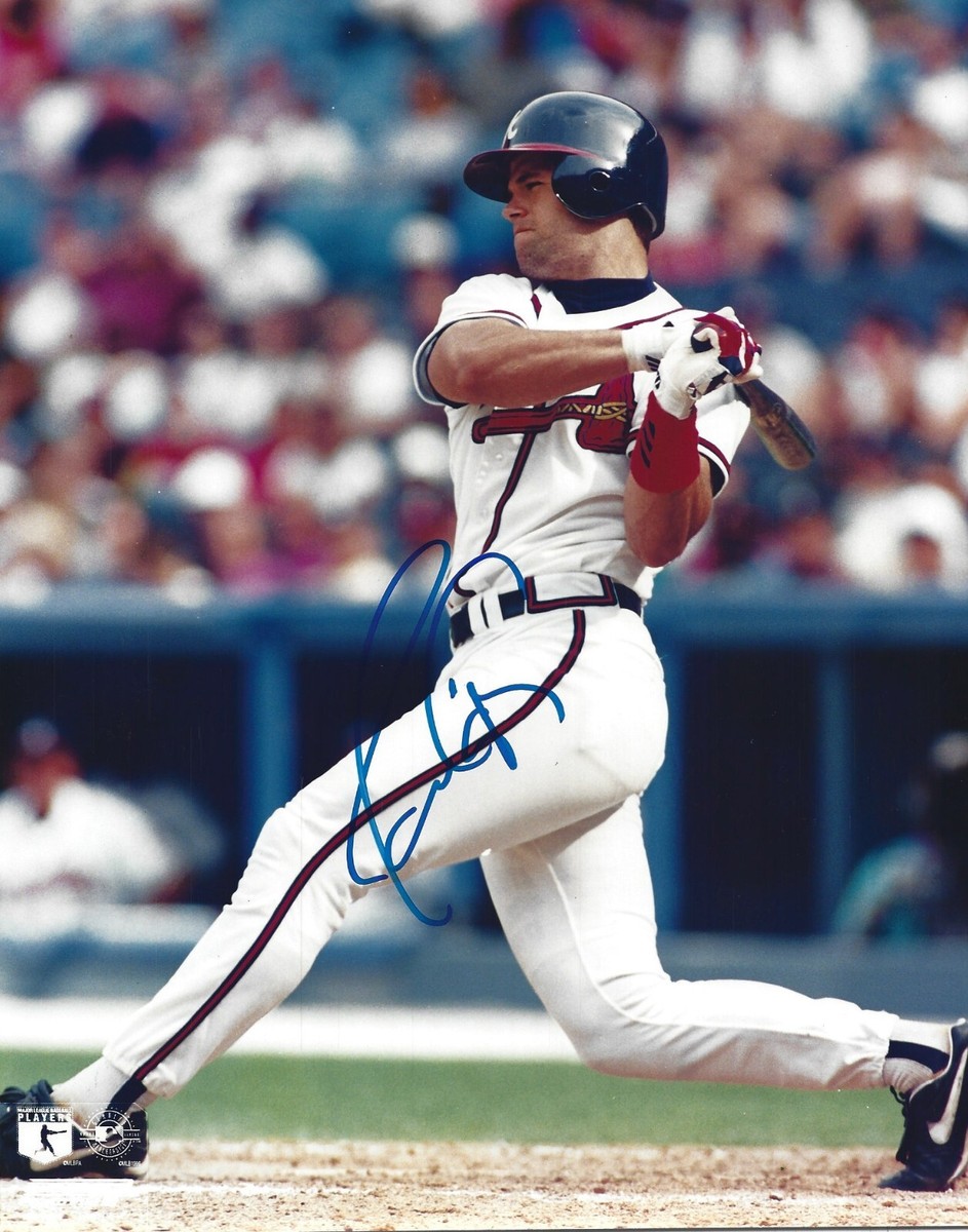 Javy Lopez Autographed Signed 8x10 Photo - MLB Braves Orioles Red