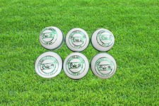 6x156 Gm 4 Piece 20+ OVERS WHITE Premium Quality Pure LEATHER Turf Cricket Ball