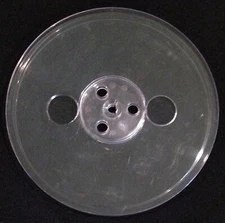 Empty 7" Plastic Reel - Transparent - Take-Up Reel (Spool) for 1/4 inch tape