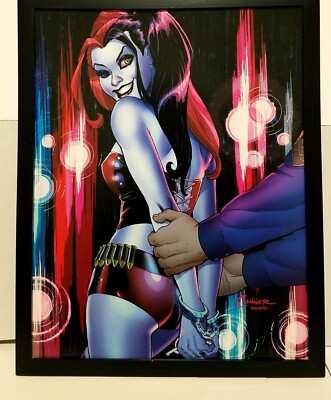 Harley Quinn by Amanda Conner 11x14 FRAMED DC Comics Art Print Poster