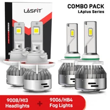 For Dodge Ram 1500 2500 3500 2006 2007 2008 4X LED Headlight Fog Light Bulbs