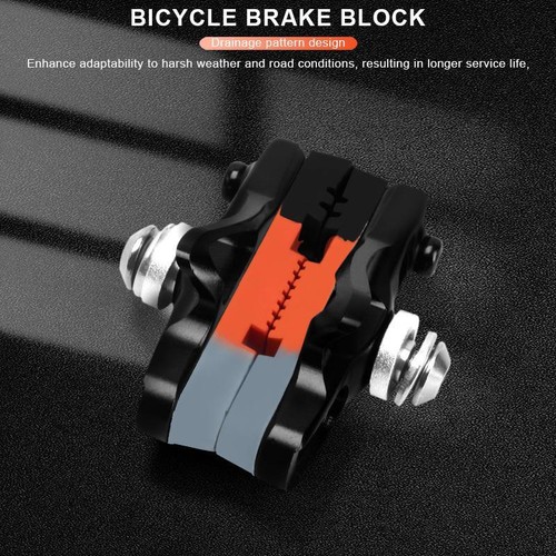 1pairs Road Bike Brake Pads C-brake Pad Cnc Aluminum Alloy Durable Silence Rubbe - Picture 14 of 35